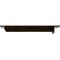 Ekena Millwork Heaton Hidden Support Steel Bracket w/ 12" Support Depth, Antiqued Bronze 3"W x 16"D x 2"H BKTM03X16X02HEABZ - alternate 2